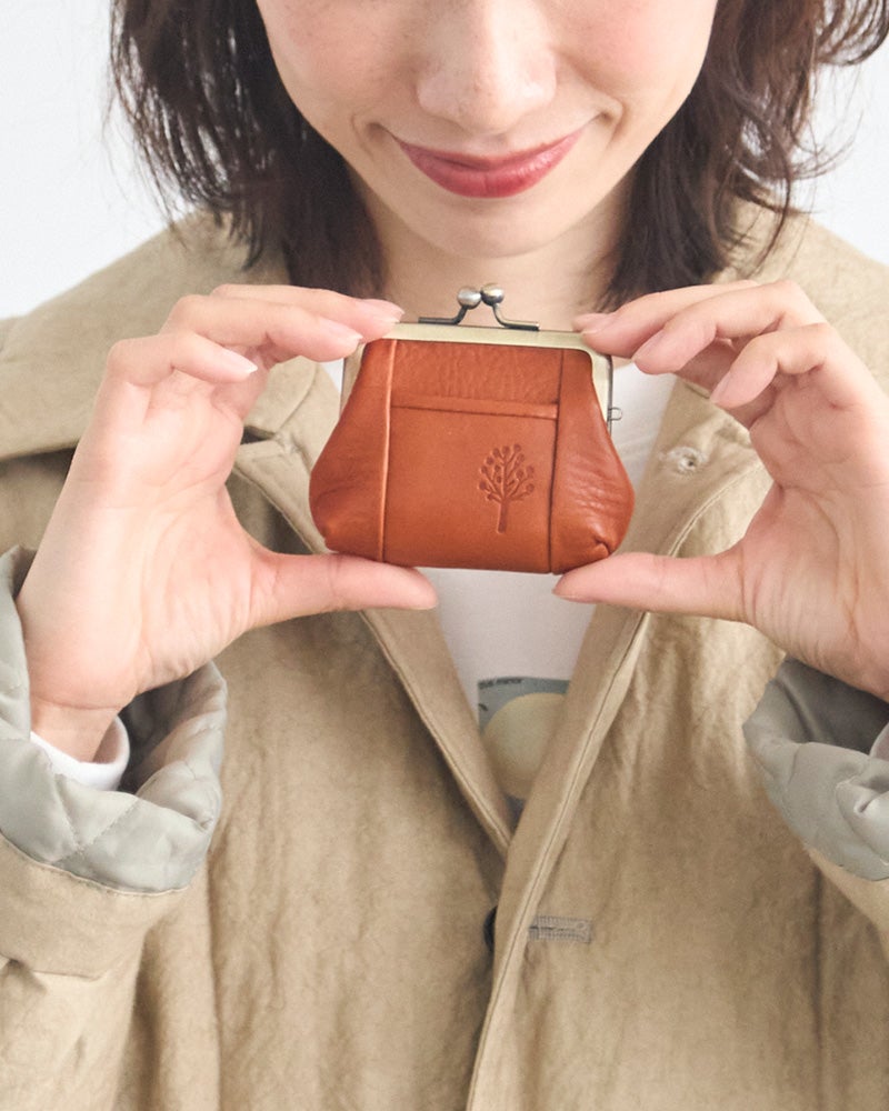 がま口の色：キャメル