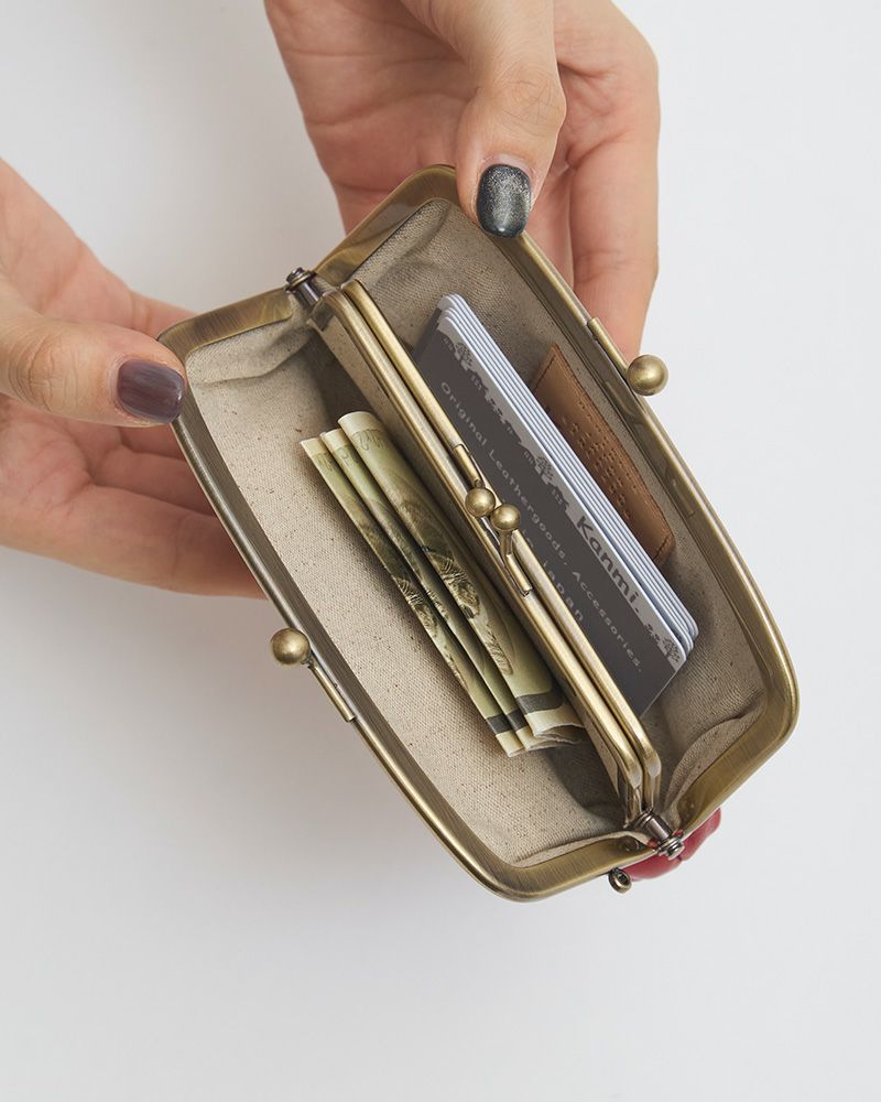 分類上手になれる「ドロップツリー Wポッケ親子がま口」