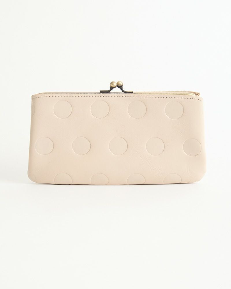 キャンディ あおりロングがま口ウォレット：バニラ