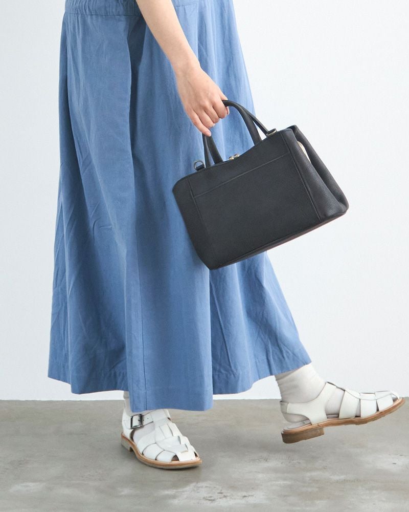 「ミルフィーユ がま口 2WAYショルダーバッグ」クロ