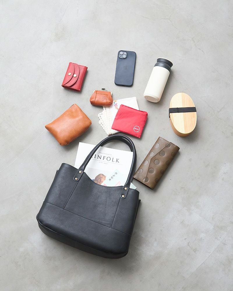 A4が入る「ミルフィーユ がま口 トートバッグ」 | Kanmi（カンミ）公式