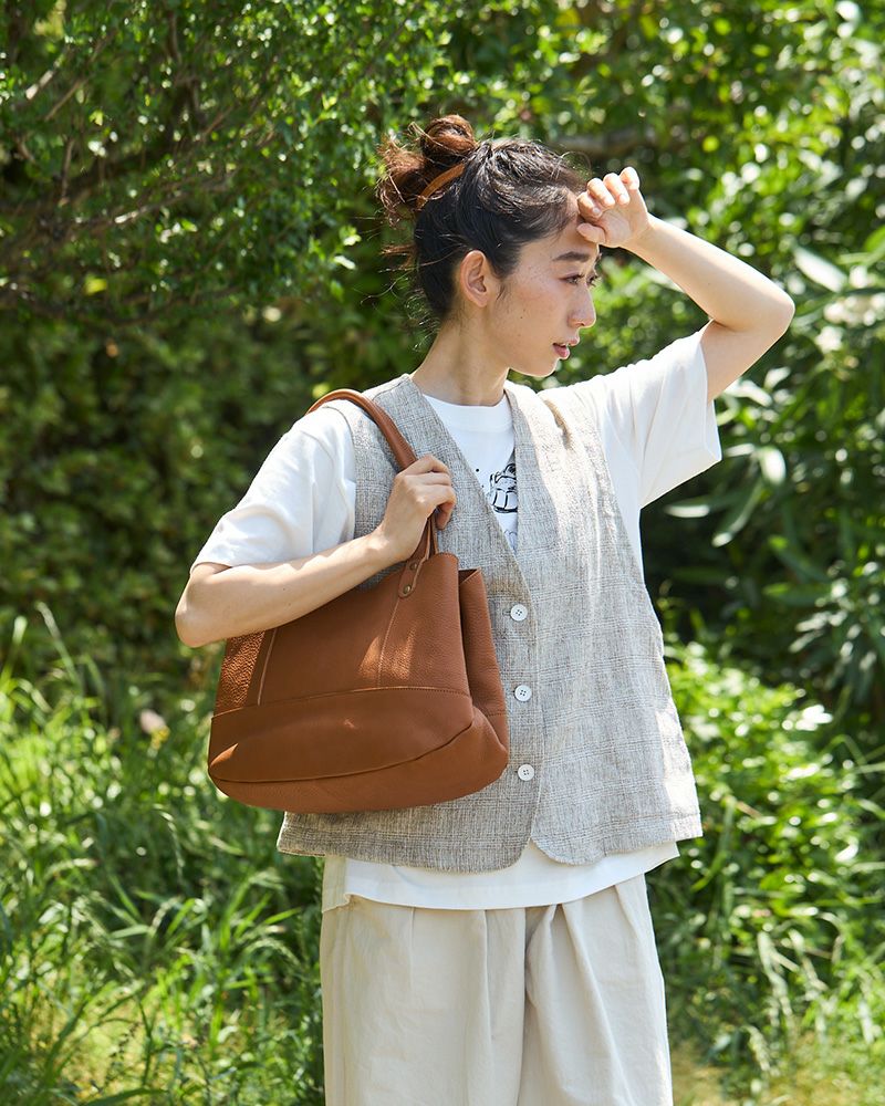 トートバッグの色：キャメル