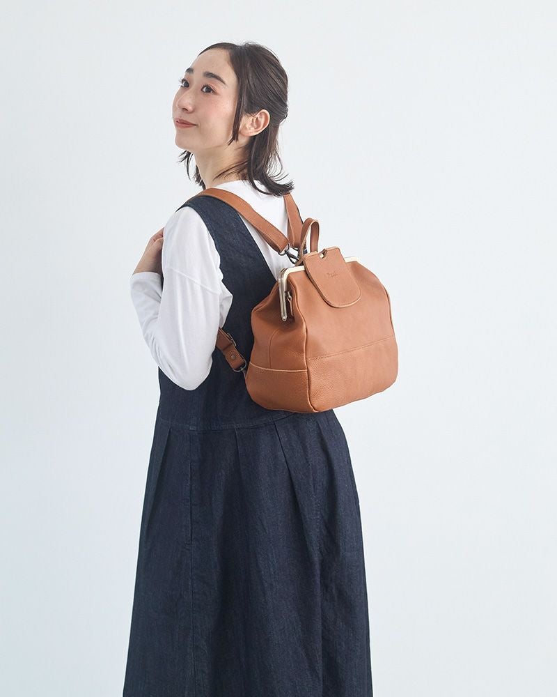 便利な３WAY「mukurino がま口 3WAYリュック」