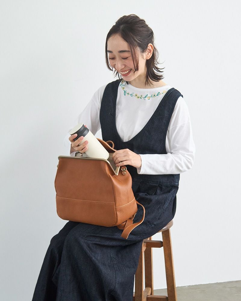 便利な3WAY「mukurino がま口 3WAYリュック」 | Kanmi（カンミ）公式