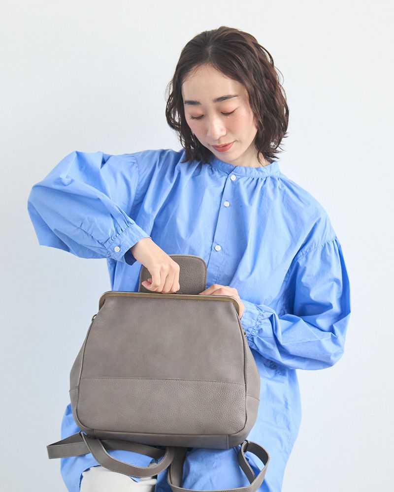 便利な3WAY「mukurino がま口 3WAYリュック」 | Kanmi（カンミ）公式