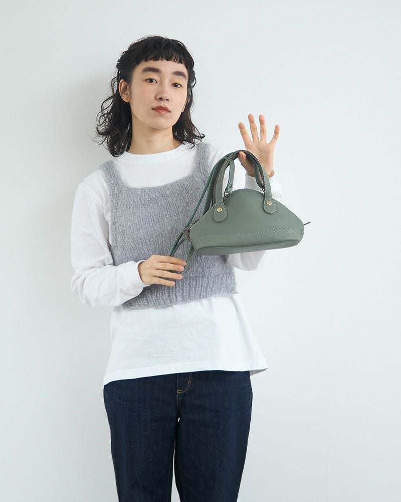 mush mush レザー　ショルダーバッグ　ブラック MISCH MASCH（ミッシュマッシュ） ショルダーバッグ バッグ ギャザー