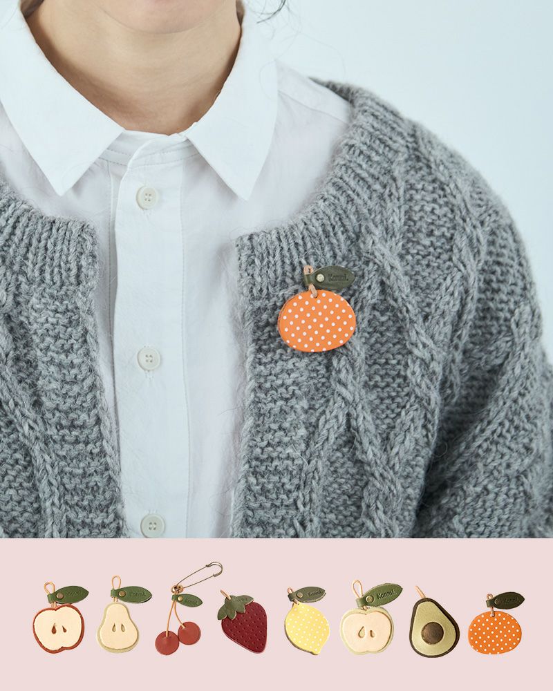 「森の果実 ブローチ」全８種