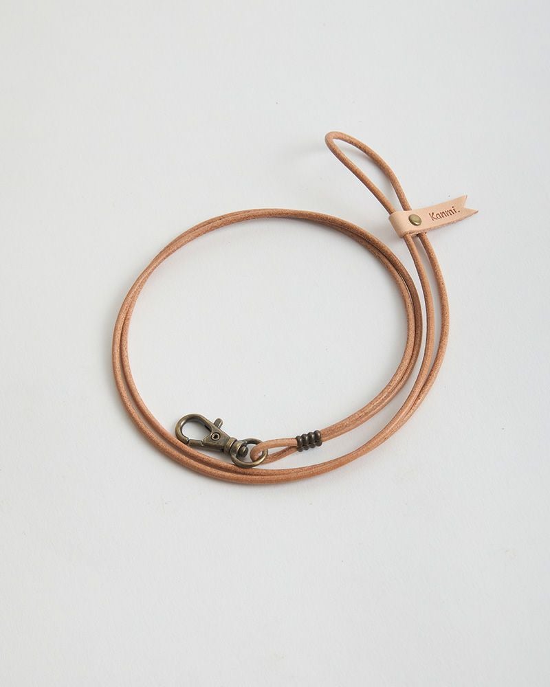  「ナチュラルレザー ネックストラップ」