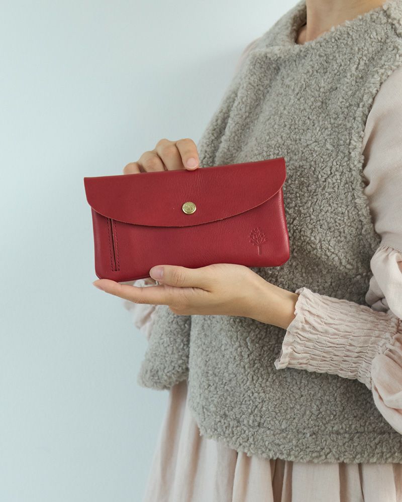 スリムで軽い「ドロップツリー ポケットロングウォレット」（プチ