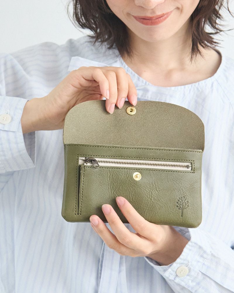 スリムで軽い「ドロップツリー ポケットロングウォレット」