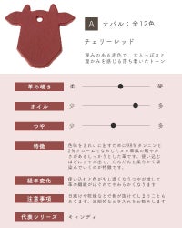 革サンプルA : ナバル　チェリーレッド