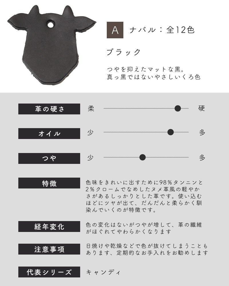 革サンプルA : ナバル　ブラック