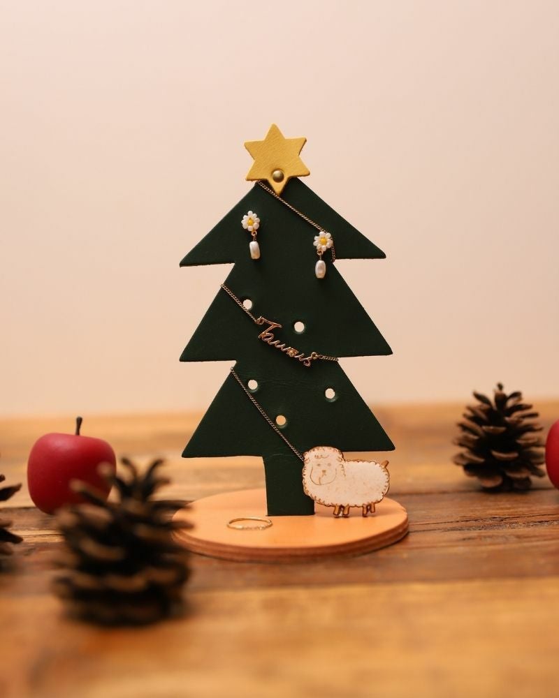 お部屋を彩りお片付けもスマートな本革のツリー「 レザースタンド