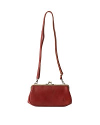 ドロップツリー がま口ウォレットポシェット：レッド