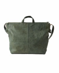 fuwari トートショルダーバッグ (L) グリーンブルー