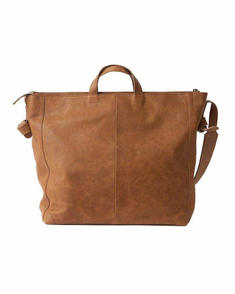 fuwari トートショルダーバッグ (L) キャメル