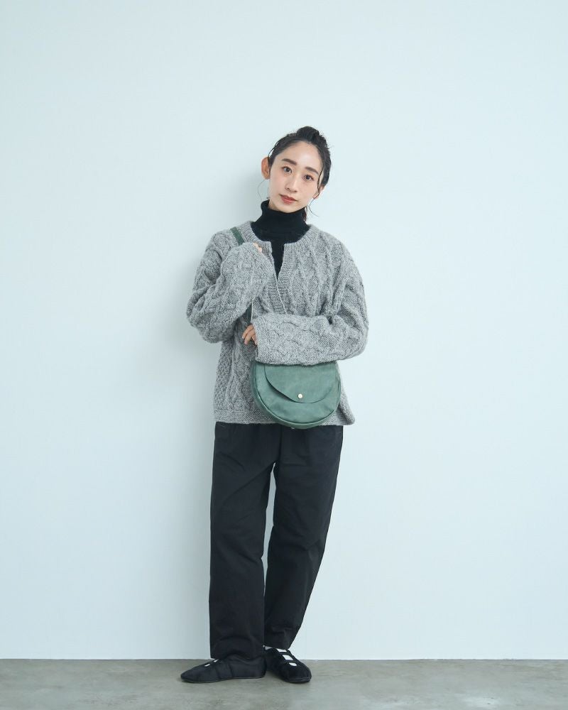 「fuwari ポシェット」グリーンブルー