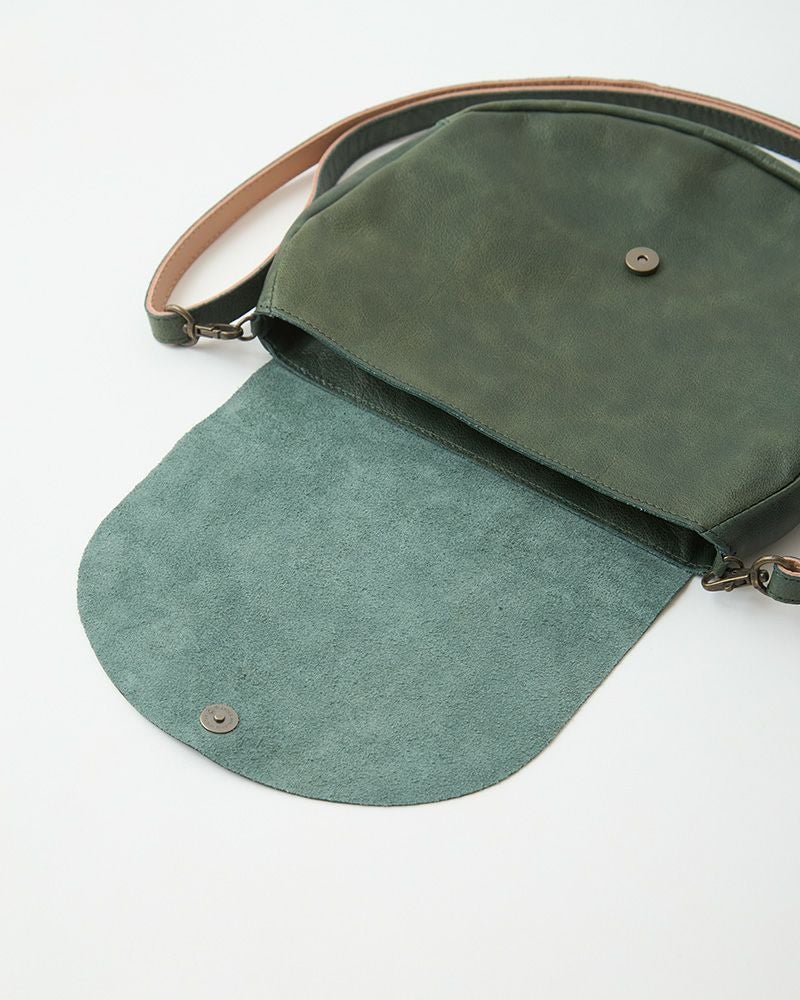 「fuwari ポシェット」グリーンブルー