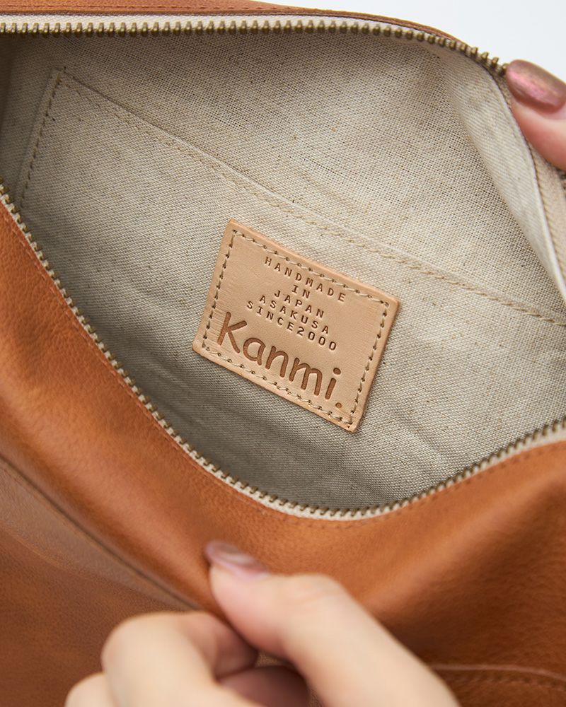 「fuwari ショルダーバッグ」キャメル