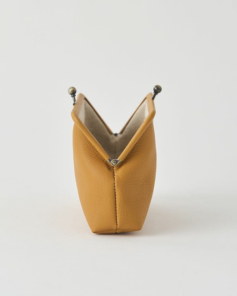 itsu mono がま口ポーチ(M)　マスタード