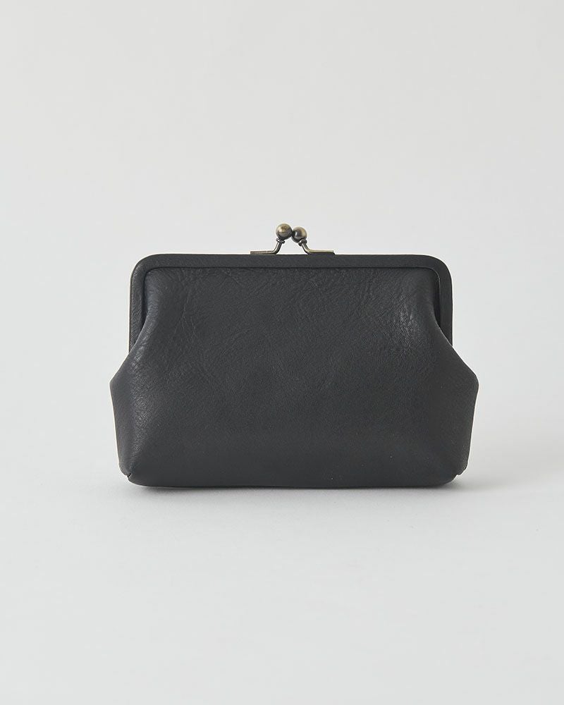 itsu mono がま口ポーチ(M) ブラック