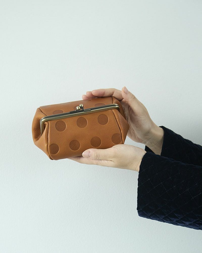 キャンディ バルーンがま口ポーチ キャラメル