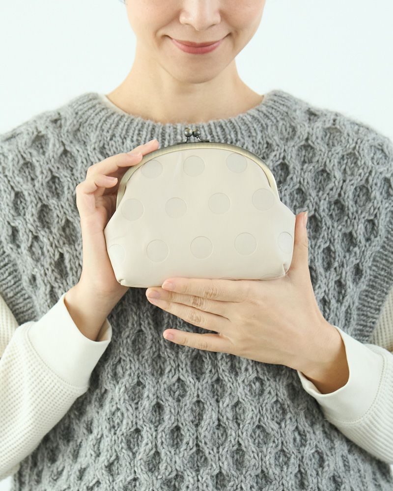 キャンディ アーチがま口ポーチ バニラ