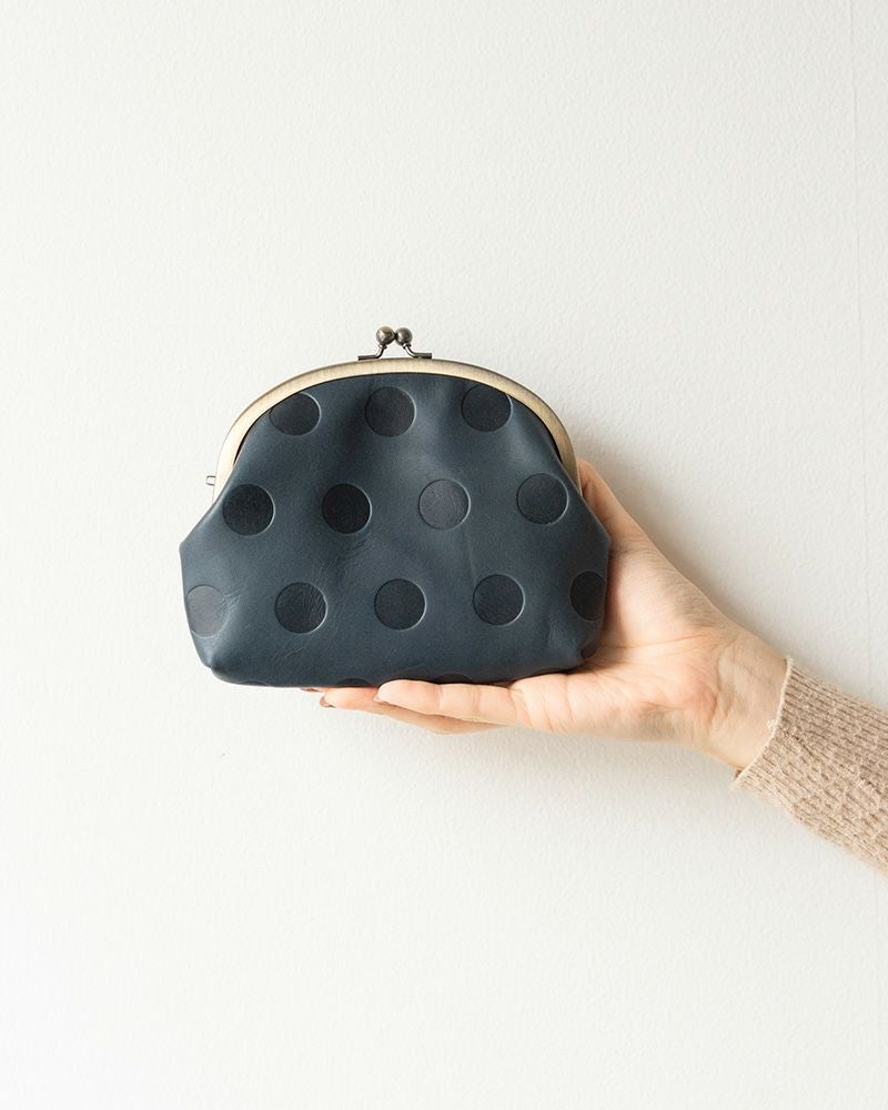 キャンディ アーチがま口ポーチ　　ネイビー