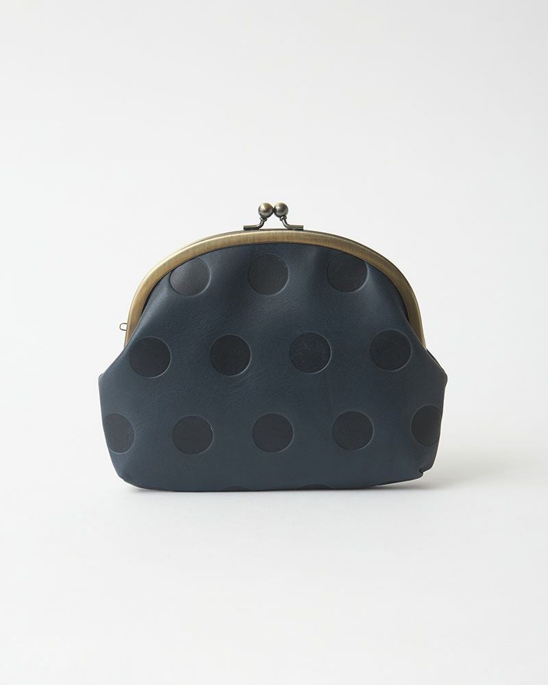 キャンディ アーチがま口ポーチ　　ネイビー