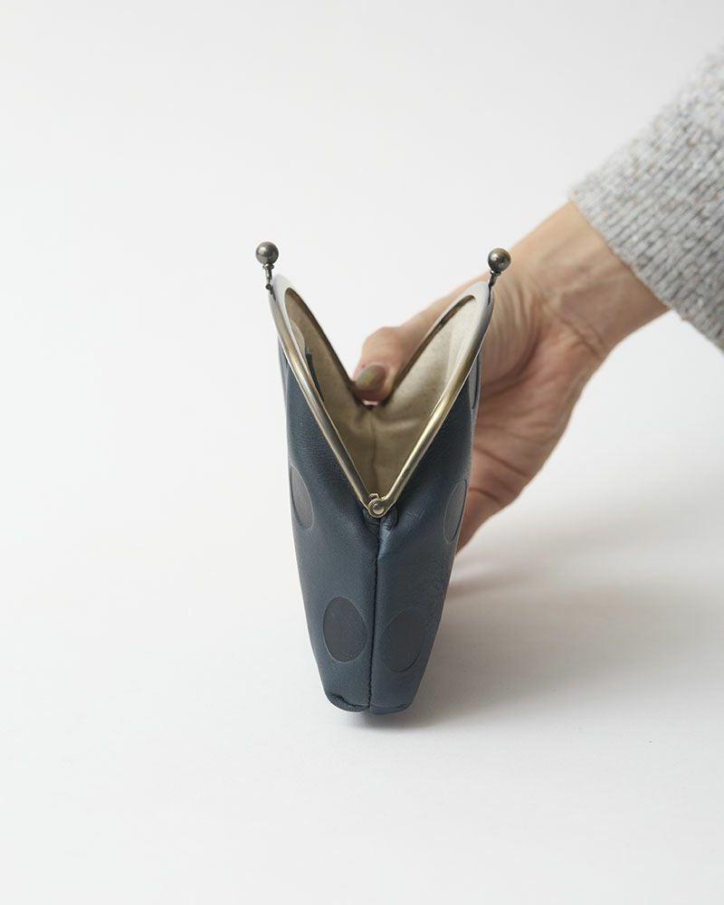 キャンディ アーチがま口ポーチ　　ネイビー