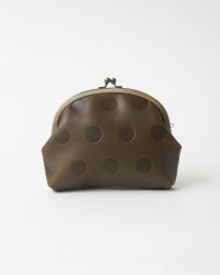 キャンディ アーチがま口ポーチ　オリーブグリーン