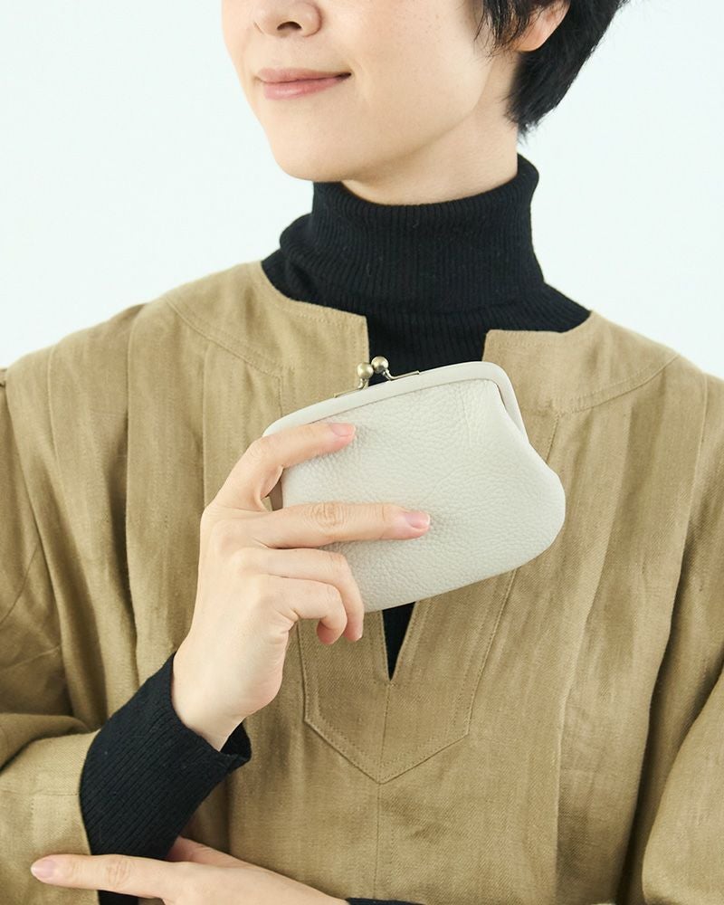 「itsu mono 親子がま口」クリーム