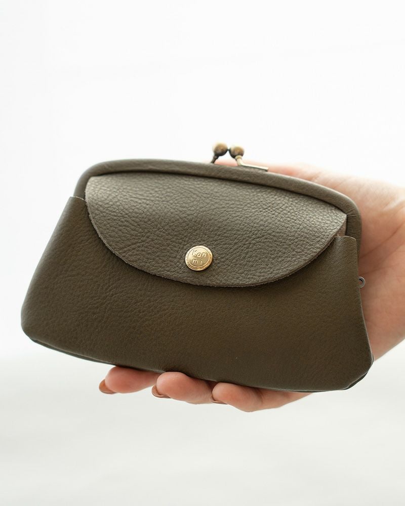 「itsu mono ルーフ親子がま口」グリーン