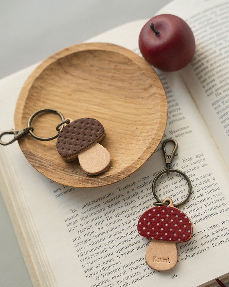 キュートなきのこモチーフ「森のめぐみキーリング」 | Kanmi（カンミ