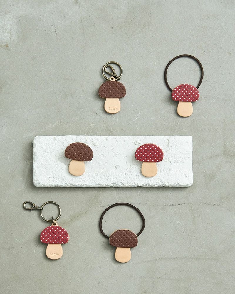 キュートなきのこモチーフ「森のめぐみキーリング」 | Kanmi（カンミ