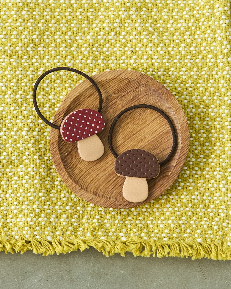 使い方いろいろなきのこ「森のめぐみ ヘアゴム」 | Kanmi（カンミ