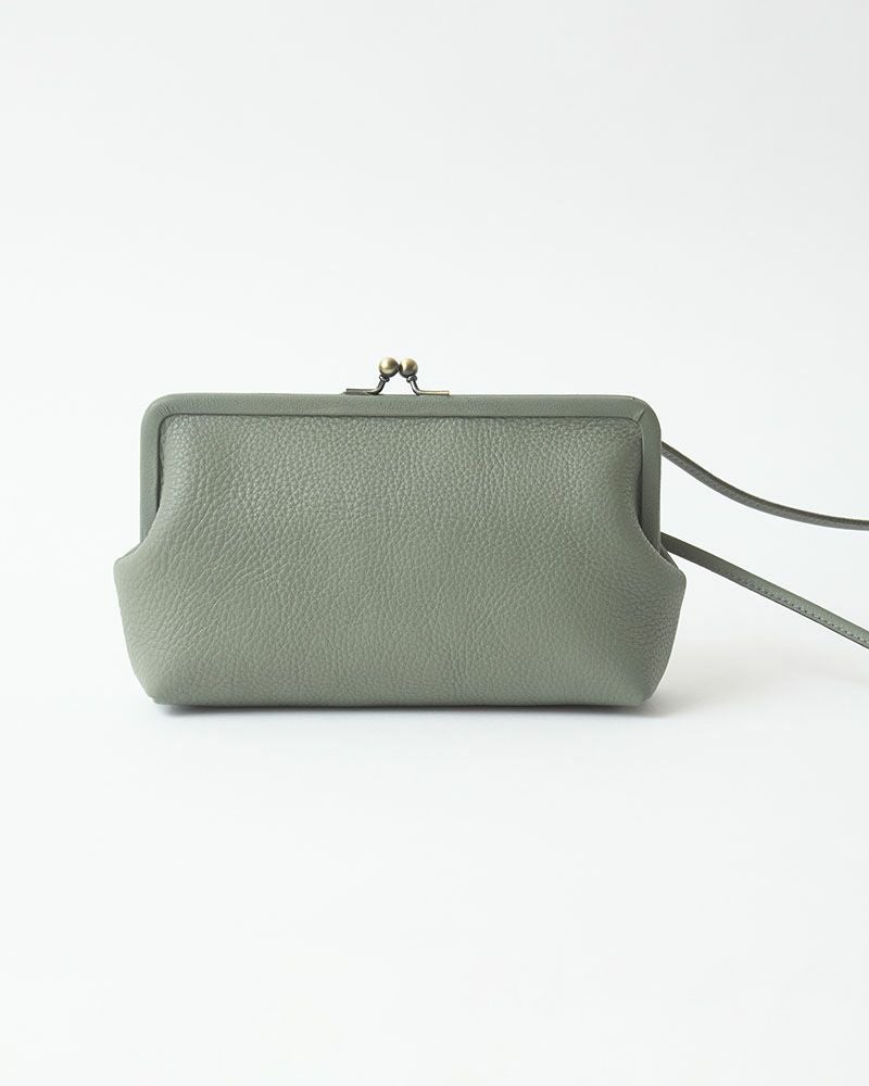 itsu mono トラベルがま口ポシェット　キャットブルー