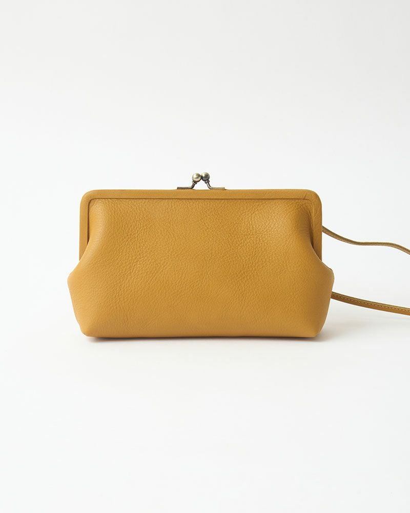 itsu mono トラベルがま口ポシェット　マスタード