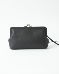 itsu mono トラベルがま口ポシェット　ブラック