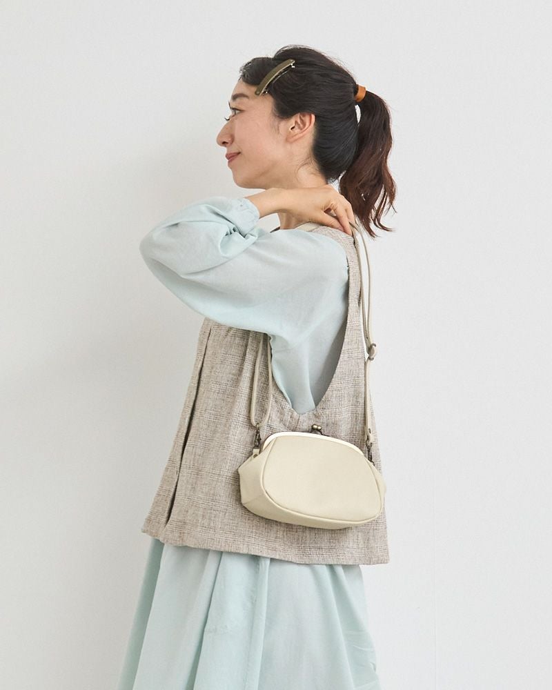 「All story がま口ポシェット」バニラ