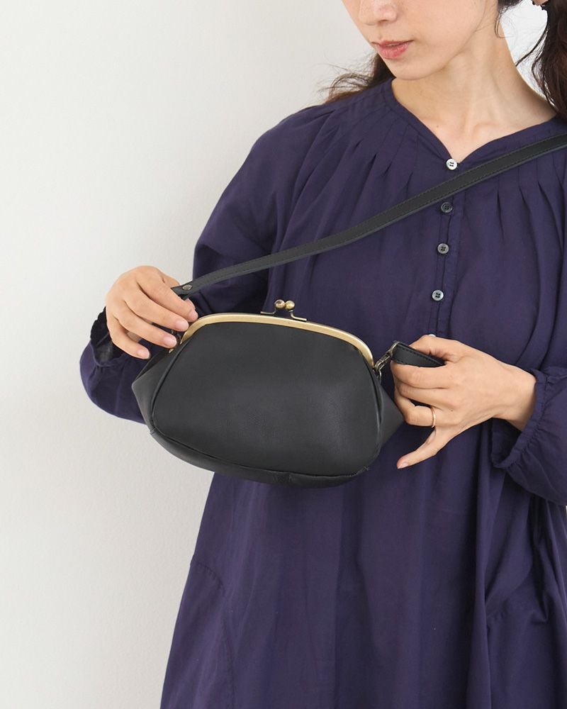 「All story がま口ポシェット」クロ