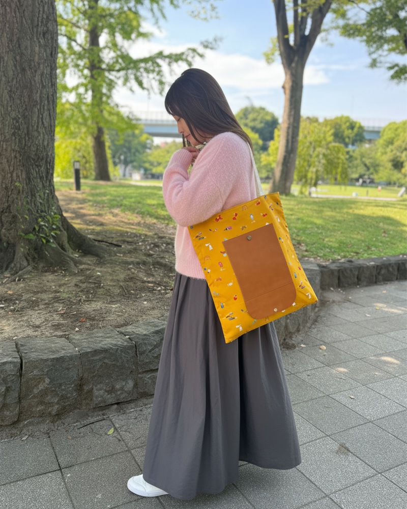 折りたためて持ち運べるトートバッグ「かくれんぼ トートバッグ 」