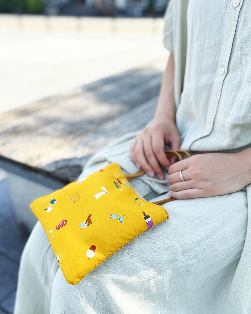 Kanmi｜カラフルな生地のミニサイズトートバッグ「ポケット トート