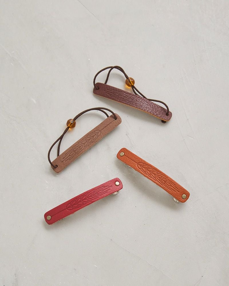 6色から選べる、あなたらしいレザーバレッタ