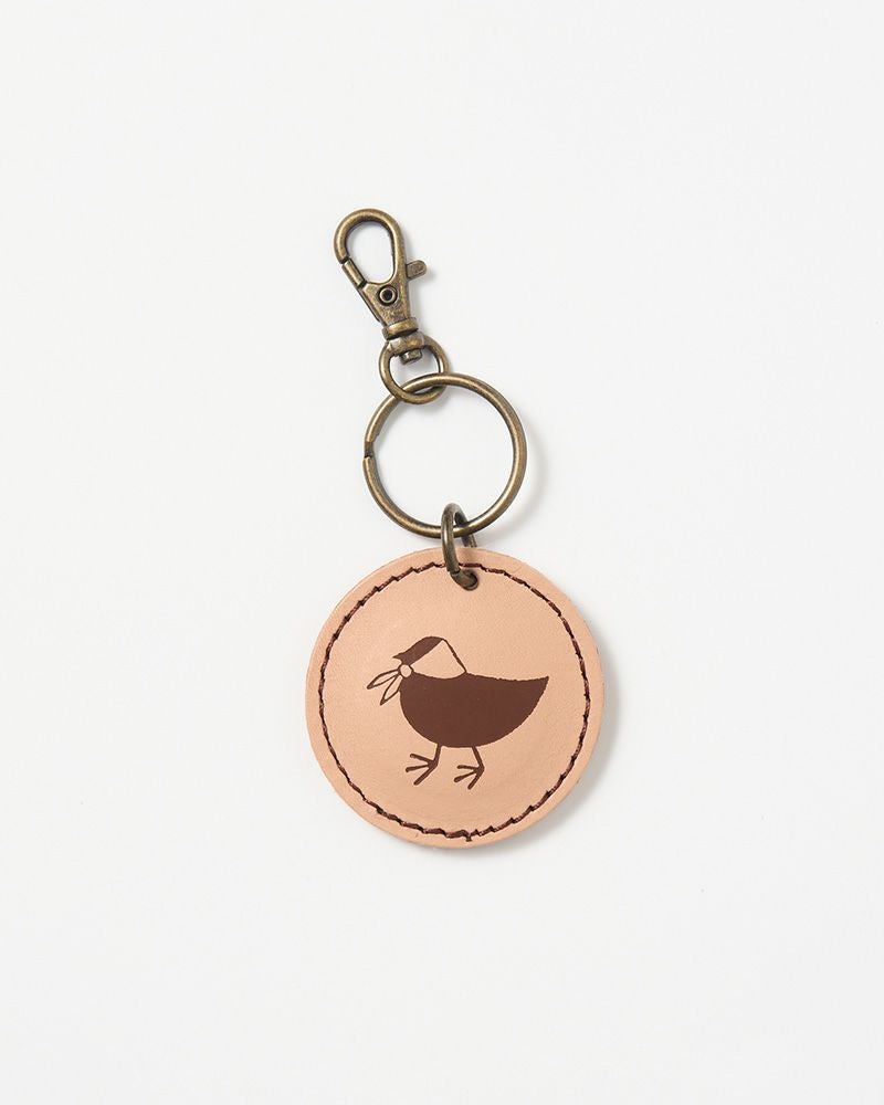 ヌメ革ナチュラルレザーの素朴な可愛さ「スカーフドリ キーリング」