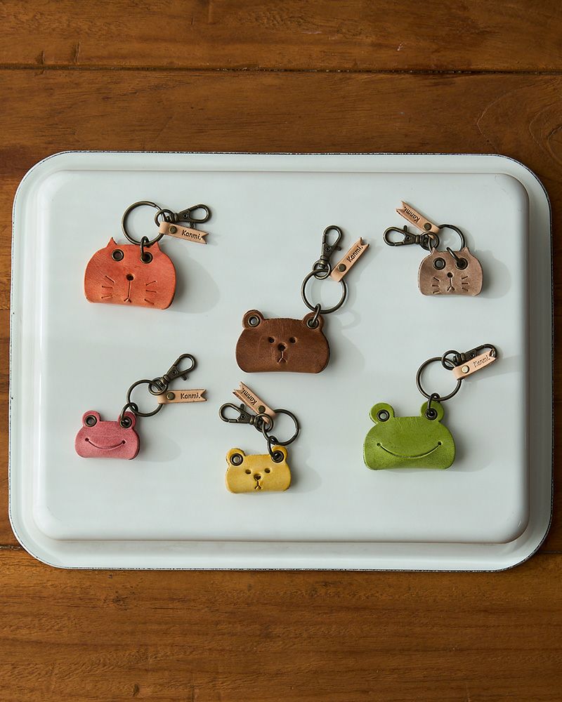 カエル、ネコ、クマの３種類の動物モチーフです。